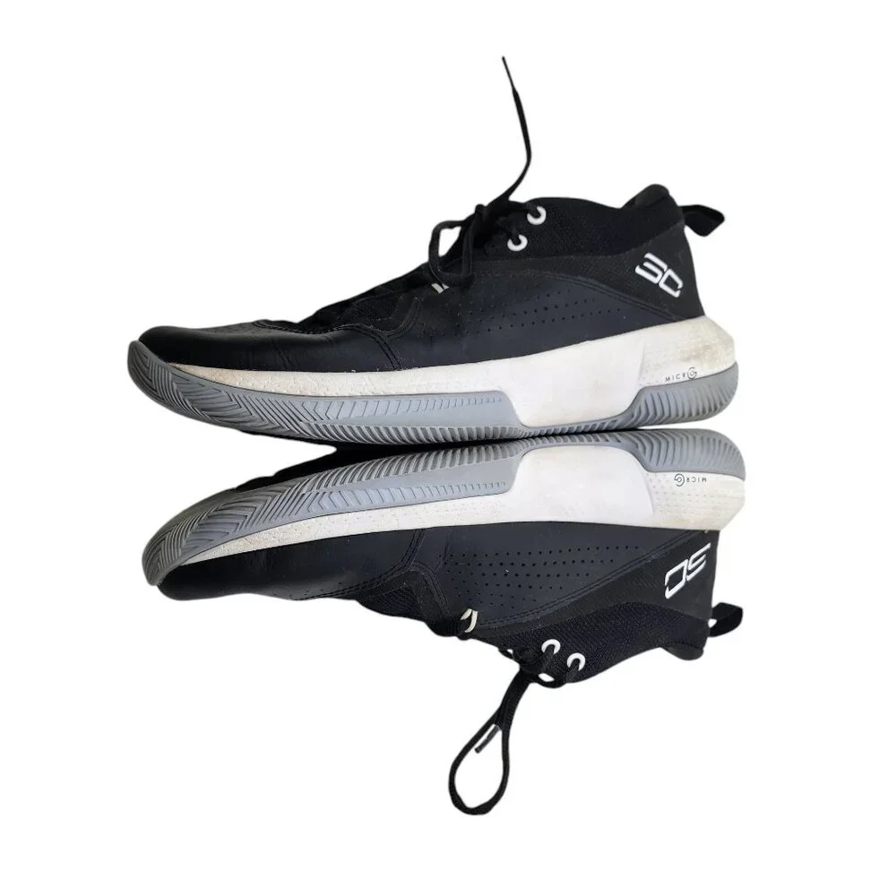 Under Armour Sc 3zer0 IV Basketball Shoes Unisex Mid-Top Black‎ Youth Size 7
